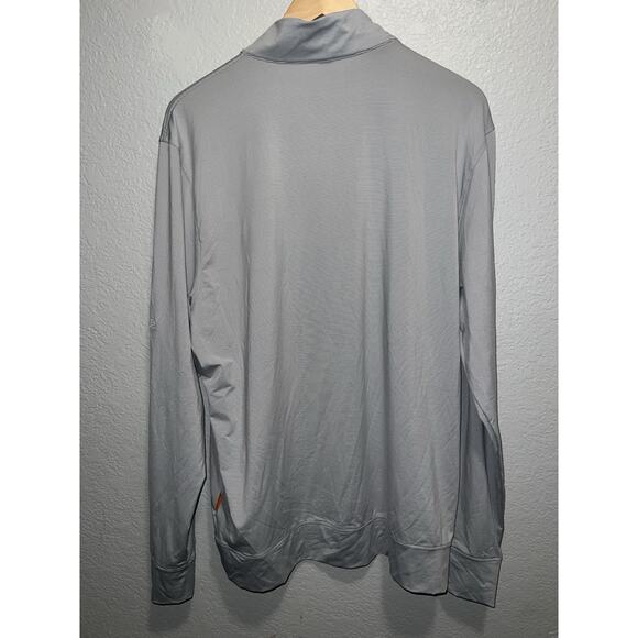 Stitch Scout 1/4 Zip Pullover Golf Jacket Men's L Gray NWT Logo Striped - Picture 8 of 10